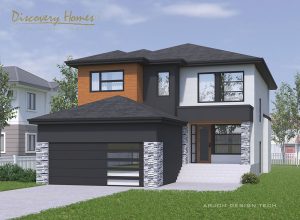 Fairview - Show Home - 3D Model of Exterior - 31 Highpark Drive, Prairie Pointe, Winnipeg